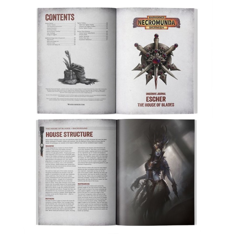 Журнал NECROMUNDA: UNDERHIVE JOURNAL - ESCHER: HOUSE OF BLADES