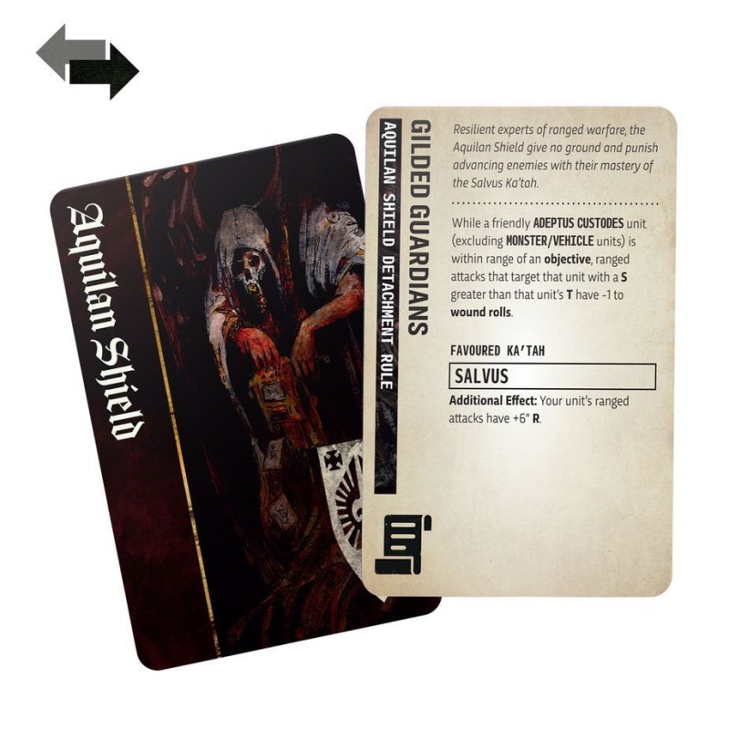 Карты WARHAMMER 40000: COMMAND PACK — ADEPTUS CUSTODES (ENG)