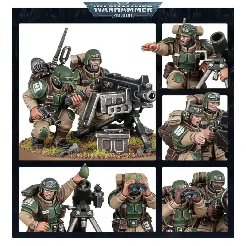 Набор миниатюр WARHAMMER 40000: ASTRA MILITARUM — ОТРЯД ТЯЖЕЛОГО ОРУЖИЯ