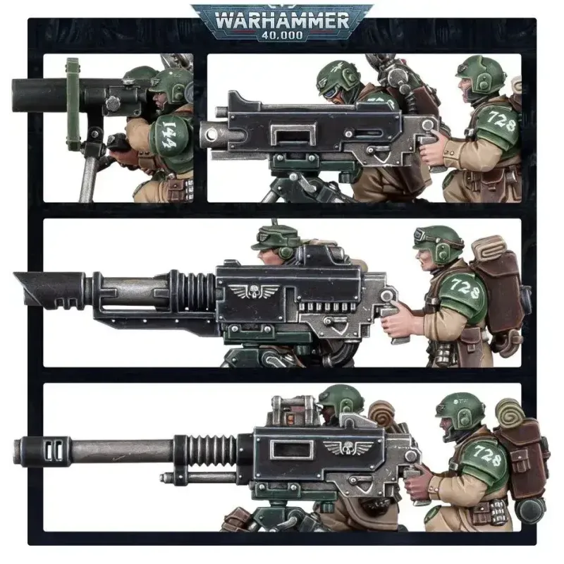 Набор миниатюр WARHAMMER 40000: ASTRA MILITARUM — ОТРЯД ТЯЖЕЛОГО ОРУЖИЯ