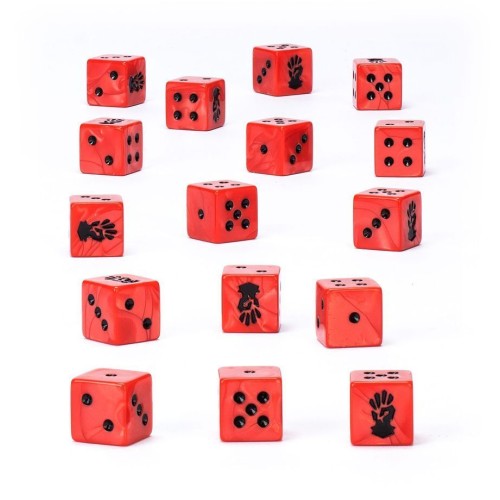 Кубики для гри WARHAMMER 40000: CHAOS SPACE MARINES - RED CORSAIRS DICE