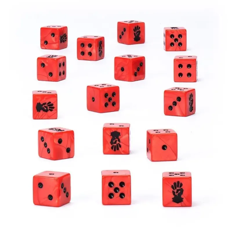 Кубики для гри WARHAMMER 40000: CHAOS SPACE MARINES - RED CORSAIRS DICE