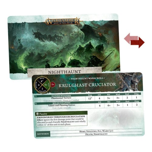 Карти AGE OF SIGMAR: WARSCROLL CARDS - NIGHTHAUNT (ENGLISH)