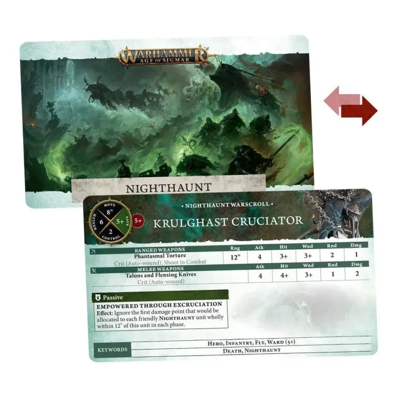 Карты AGE OF SIGMAR: WARSCROLL CARDS — NIGHTHAUNT (АНГЛИЙСКИЙ)