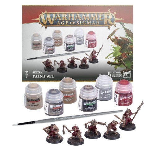 Набір фарб AOS SKAVEN+PAINT SET SIM+TRA CHN POL/SCN
