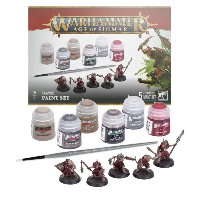 Набір фарб AOS SKAVEN+PAINT SET SIM+TRA CHN POL/SCN
