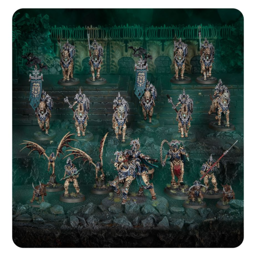 WARHAMMER Набір мініатюр SPEARHEAD - OSSIARCH BONEREAPERS - KAVALOS VANGUARD