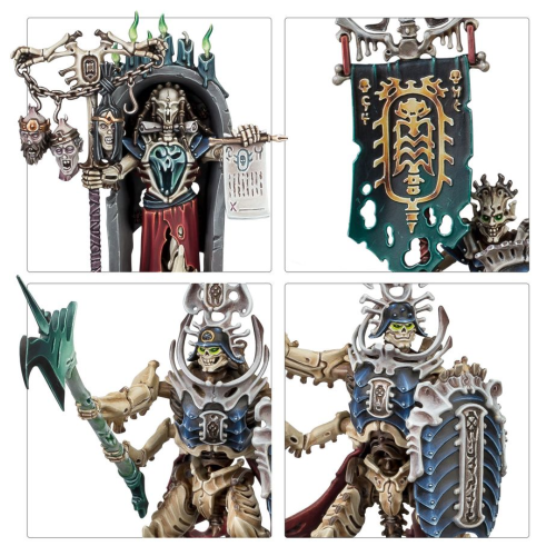 WARHAMMER Набір мініатюр OSSIARCH BONEREAPERS - HERALDS/BONE-TITHE