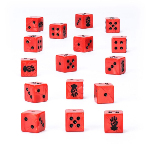Кубики CHAOS SPACE MARINES — RED CORSAIRS DICE