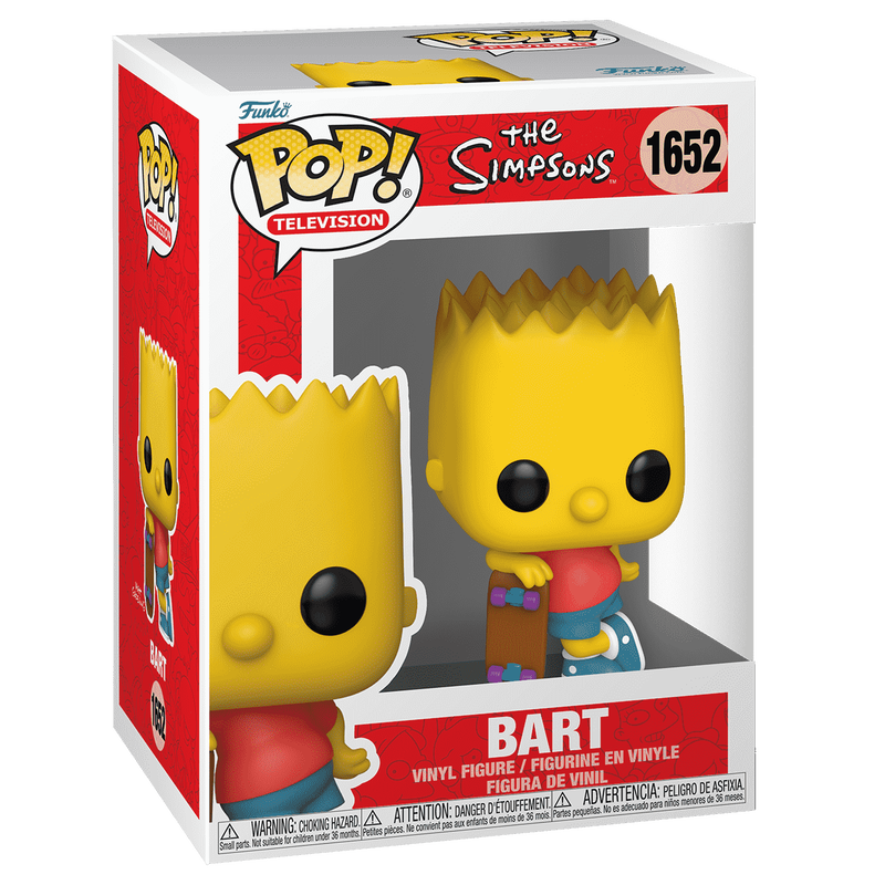 新品・正規品Funko POP! The Simpsons Bart #1652 Фигурки Funko POP Барт зі скейтбордом - Funko POP Simpsons #1652