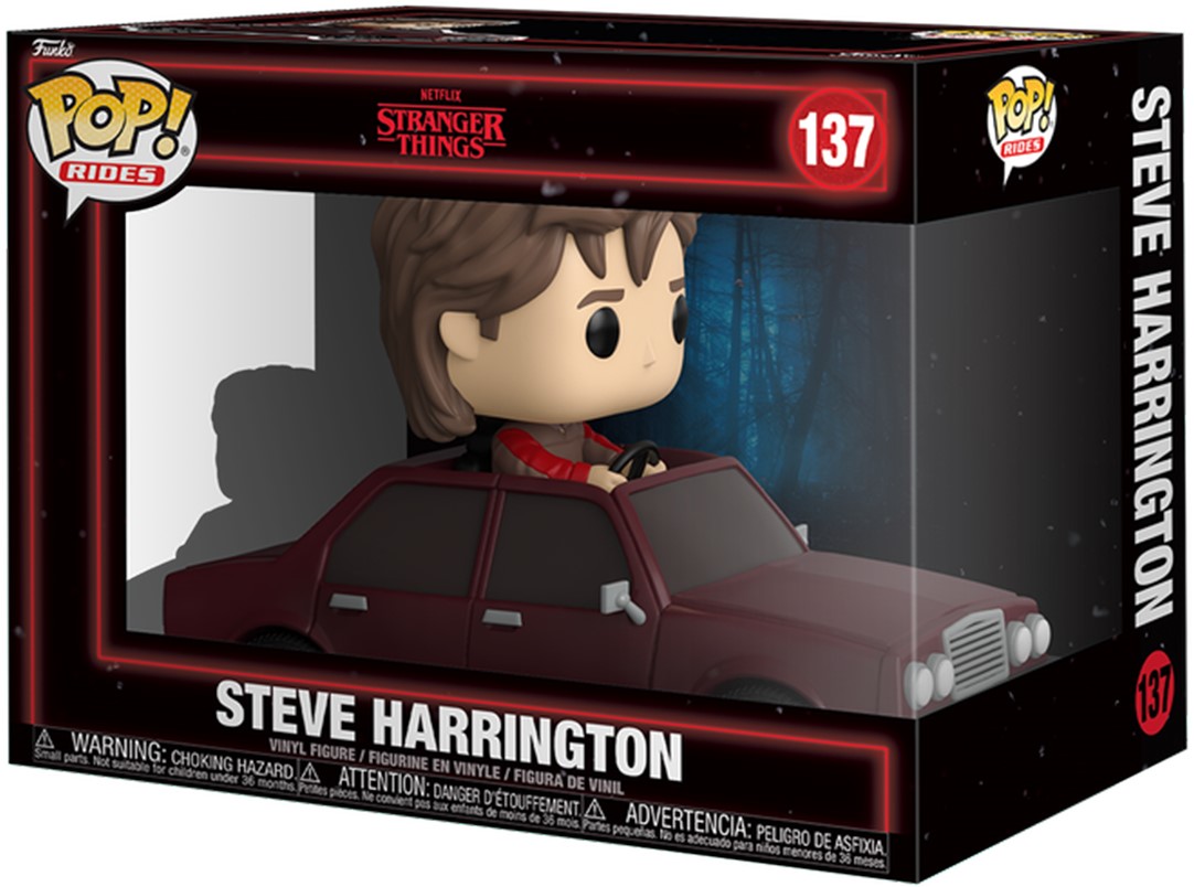 ヤ*ー様 FUNKO POP! ストレンジャーシングス　スティーブアンドデモドッ Фігурки Funko POP Стів у машині - Funko POP! Rides #137: Stranger
